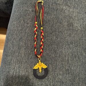 Gold and Black Pendant Necklace